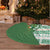 Ireland Christmas Tree Skirt with Celtic Harp Santa and Green Holiday Pattern - Wonder Print Shop