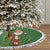 Ireland Christmas Tree Skirt with Celtic Harp Santa and Green Holiday Pattern - Wonder Print Shop