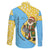 Saint Lucia Christmas Family Matching Long Sleeve Bodycon Dress and Hawaiian Shirt with Steelpan Santa Floral Pattern and Flag - Wonder Print Shop