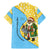 Saint Lucia Christmas Family Matching Mermaid Dress and Hawaiian Shirt with Steelpan Santa Floral Pattern and Flag - Wonder Print Shop