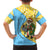Saint Lucia Christmas Family Matching Short Sleeve Bodycon Dress and Hawaiian Shirt with Steelpan Santa Floral Pattern and Flag - Wonder Print Shop