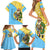 Saint Lucia Christmas Family Matching Short Sleeve Bodycon Dress and Hawaiian Shirt with Steelpan Santa Floral Pattern and Flag - Wonder Print Shop