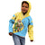 Saint Lucia Christmas Kid Hoodie with Steelpan Santa Floral Pattern and Flag - Wonder Print Shop