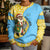 Saint Lucia Christmas Kid Ugly Christmas Sweater with Steelpan Santa Floral Pattern and Flag - Wonder Print Shop