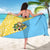 Saint Lucia Christmas Sarong with Steelpan Santa Floral Pattern and Flag - Wonder Print Shop