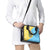 Saint Lucia Christmas Shoulder Handbag with Steelpan Santa Floral Pattern and Flag - Wonder Print Shop