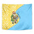 Saint Lucia Christmas Tapestry with Steelpan Santa Floral Pattern and Flag - Wonder Print Shop