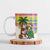 Saint Lucia Christmas Ceramic Mug with Parrot Palm Tree Snowman and Plaid Holiday - Wonder Print Shop