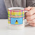 Saint Lucia Christmas Ceramic Mug with Parrot Palm Tree Snowman and Plaid Holiday - Wonder Print Shop