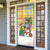 Saint Lucia Christmas Door Cover with Parrot Palm Tree Snowman and Plaid Holiday - Wonder Print Shop