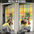 Saint Lucia Christmas Door Cover with Parrot Palm Tree Snowman and Plaid Holiday - Wonder Print Shop