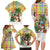 Saint Lucia Christmas Family Matching Long Sleeve Bodycon Dress and Hawaiian Shirt with Parrot Palm Tree Snowman and Plaid Holiday - Wonder Print Shop