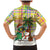 Saint Lucia Christmas Family Matching Mermaid Dress and Hawaiian Shirt with Parrot Palm Tree Snowman and Plaid Holiday - Wonder Print Shop