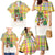 Saint Lucia Christmas Family Matching Mermaid Dress and Hawaiian Shirt with Parrot Palm Tree Snowman and Plaid Holiday - Wonder Print Shop
