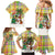 Saint Lucia Christmas Family Matching Mermaid Dress and Hawaiian Shirt with Parrot Palm Tree Snowman and Plaid Holiday - Wonder Print Shop