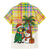 Saint Lucia Christmas Family Matching Mermaid Dress and Hawaiian Shirt with Parrot Palm Tree Snowman and Plaid Holiday - Wonder Print Shop