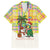 Saint Lucia Christmas Family Matching Off The Shoulder Long Sleeve Dress and Hawaiian Shirt with Parrot Palm Tree Snowman and Plaid Holiday - Wonder Print Shop