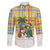 Saint Lucia Christmas Family Matching Off The Shoulder Long Sleeve Dress and Hawaiian Shirt with Parrot Palm Tree Snowman and Plaid Holiday - Wonder Print Shop