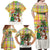 Saint Lucia Christmas Family Matching Off Shoulder Maxi Dress and Hawaiian Shirt with Parrot Palm Tree Snowman and Plaid Holiday - Wonder Print Shop