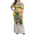 Saint Lucia Christmas Family Matching Off Shoulder Maxi Dress and Hawaiian Shirt with Parrot Palm Tree Snowman and Plaid Holiday - Wonder Print Shop