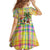 Saint Lucia Christmas Family Matching Off Shoulder Short Dress and Hawaiian Shirt with Parrot Palm Tree Snowman and Plaid Holiday - Wonder Print Shop