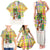Saint Lucia Christmas Family Matching Tank Maxi Dress and Hawaiian Shirt with Parrot Palm Tree Snowman and Plaid Holiday - Wonder Print Shop
