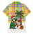 Saint Lucia Christmas Family Matching Tank Maxi Dress and Hawaiian Shirt with Parrot Palm Tree Snowman and Plaid Holiday - Wonder Print Shop