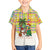 Saint Lucia Christmas Kid Hawaiian Shirt with Parrot Palm Tree Snowman and Plaid Holiday - Wonder Print Shop