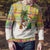 Saint Lucia Christmas Ugly Christmas Sweater with Parrot Palm Tree Snowman and Plaid Holiday - Wonder Print Shop