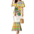 Saint Lucia Christmas Mermaid Dress with Parrot Palm Tree Snowman and Plaid Holiday - Wonder Print Shop