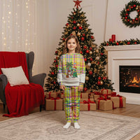 Saint Lucia Christmas Pajama Set with Parrot Palm Tree Snowman and Plaid Holiday - Wonder Print Shop