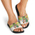 Saint Lucia Christmas Slide Sandals with Parrot Palm Tree Snowman and Plaid Holiday - Wonder Print Shop