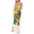 Saint Lucia Christmas Tank Maxi Dress with Parrot Palm Tree Snowman and Plaid Holiday - Wonder Print Shop