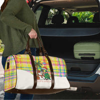 Saint Lucia Christmas Travel Bag with Parrot Palm Tree Snowman and Plaid Holiday - Wonder Print Shop