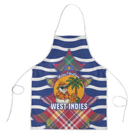 West Indies Christmas Apron with Tropical Snowman Palm Tree Gingerbread and Plaid Design - Wonder Print Shop