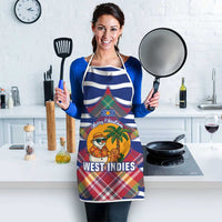 West Indies Christmas Apron with Tropical Snowman Palm Tree Gingerbread and Plaid Design - Wonder Print Shop