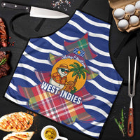 West Indies Christmas Apron with Tropical Snowman Palm Tree Gingerbread and Plaid Design - Wonder Print Shop