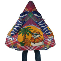 West Indies Christmas Cloak with Tropical Snowman Palm Tree Gingerbread and Plaid Design - Wonder Print Shop