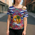 West Indies Christmas Cross Shoulder Shirt with Tropical Snowman Palm Tree Gingerbread and Plaid Design - Wonder Print Shop