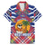 West Indies Christmas Family Matching Mermaid Dress and Hawaiian Shirt with Tropical Snowman Palm Tree Gingerbread and Plaid Design - Wonder Print Shop