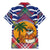 West Indies Christmas Family Matching Mermaid Dress and Hawaiian Shirt with Tropical Snowman Palm Tree Gingerbread and Plaid Design - Wonder Print Shop