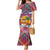 West Indies Christmas Family Matching Mermaid Dress and Hawaiian Shirt with Tropical Snowman Palm Tree Gingerbread and Plaid Design - Wonder Print Shop