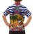 West Indies Christmas Family Matching Off The Shoulder Long Sleeve Dress and Hawaiian Shirt with Tropical Snowman Palm Tree Gingerbread and Plaid Design - Wonder Print Shop