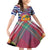 West Indies Christmas Family Matching Off Shoulder Short Dress and Hawaiian Shirt with Tropical Snowman Palm Tree Gingerbread and Plaid Design - Wonder Print Shop