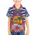 West Indies Christmas Family Matching Short Sleeve Bodycon Dress and Hawaiian Shirt with Tropical Snowman Palm Tree Gingerbread and Plaid Design - Wonder Print Shop
