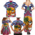 West Indies Christmas Family Matching Summer Maxi Dress and Hawaiian Shirt with Tropical Snowman Palm Tree Gingerbread and Plaid Design - Wonder Print Shop