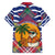 West Indies Christmas Family Matching Summer Maxi Dress and Hawaiian Shirt with Tropical Snowman Palm Tree Gingerbread and Plaid Design - Wonder Print Shop