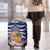 West Indies Christmas Luggage Cover with Tropical Snowman Palm Tree Gingerbread and Plaid Design - Wonder Print Shop