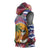 West Indies Christmas Sleeveless Hoodie with Tropical Snowman Palm Tree Gingerbread and Plaid Design - Wonder Print Shop