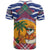 West Indies Christmas T Shirt with Tropical Snowman Palm Tree Gingerbread and Plaid Design - Wonder Print Shop